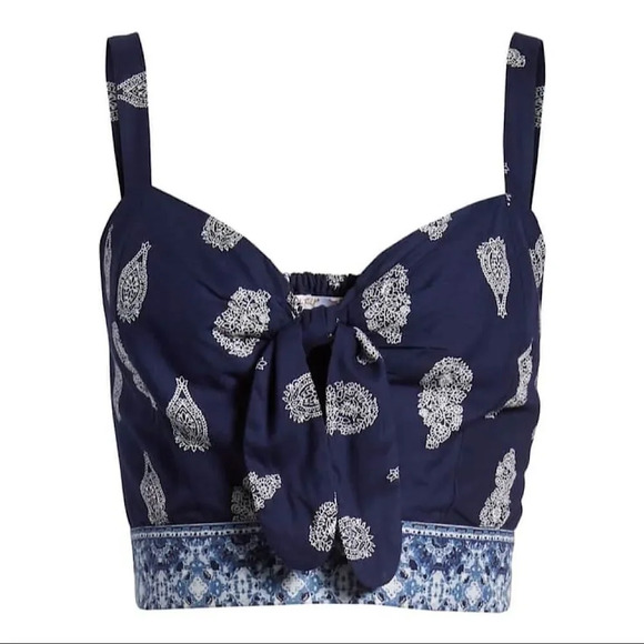 Band of Gypsies Bandana Print Crop Top - Picture 4 of 13
